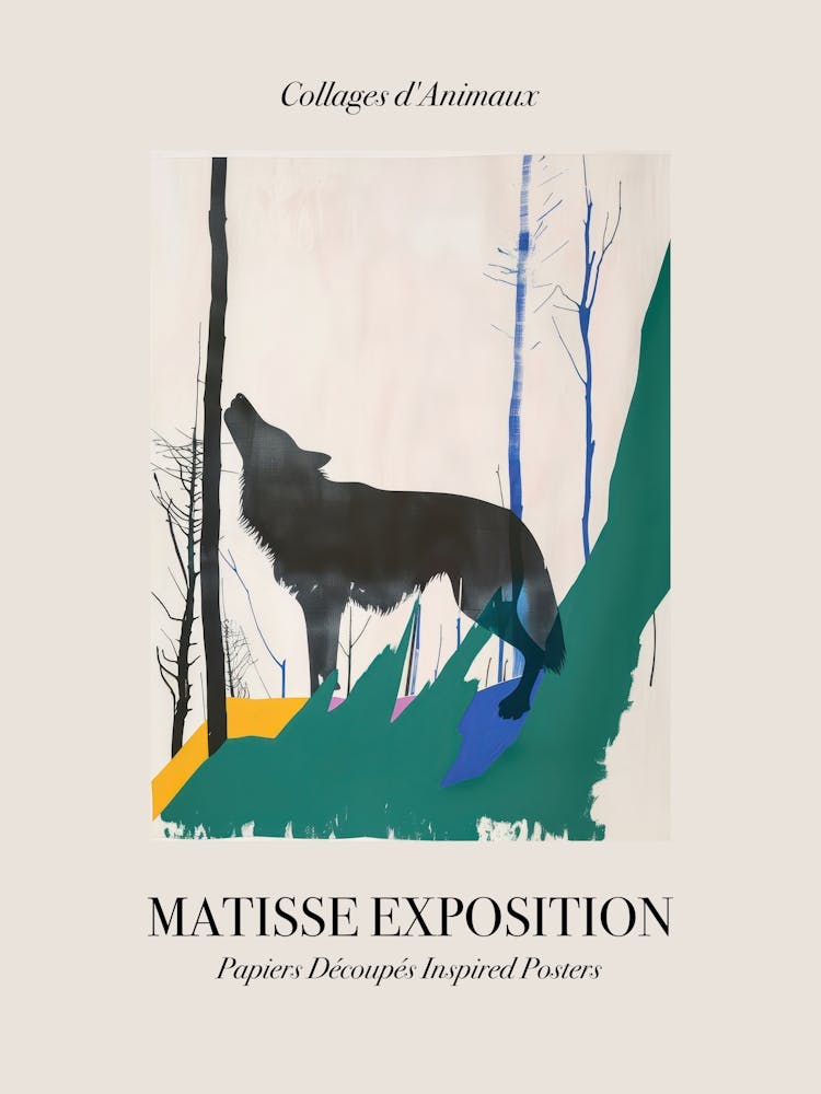 Wolf 1 Matisse Inspiriertes Ausstellung Tiere Poster