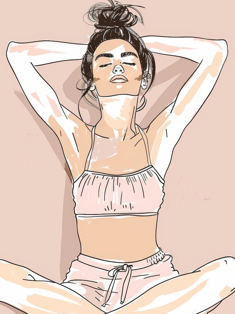 Yoga Girl In Yoga Pose