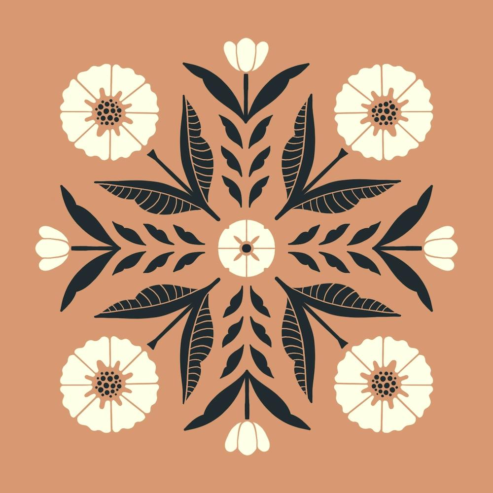 Radiant Botanical Square