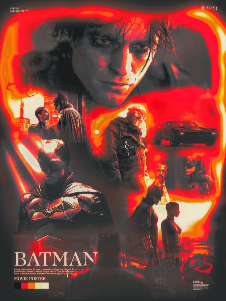 Batman Movie The Dark Knight - The Batman 2023 Movie Poster - Robert Pattinson Batman Artwork