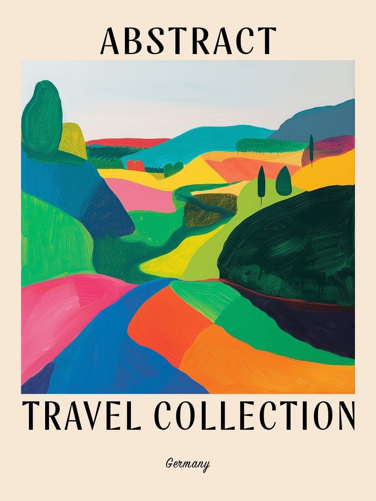 Abstract Travel Collection Affiche Allemagne 3