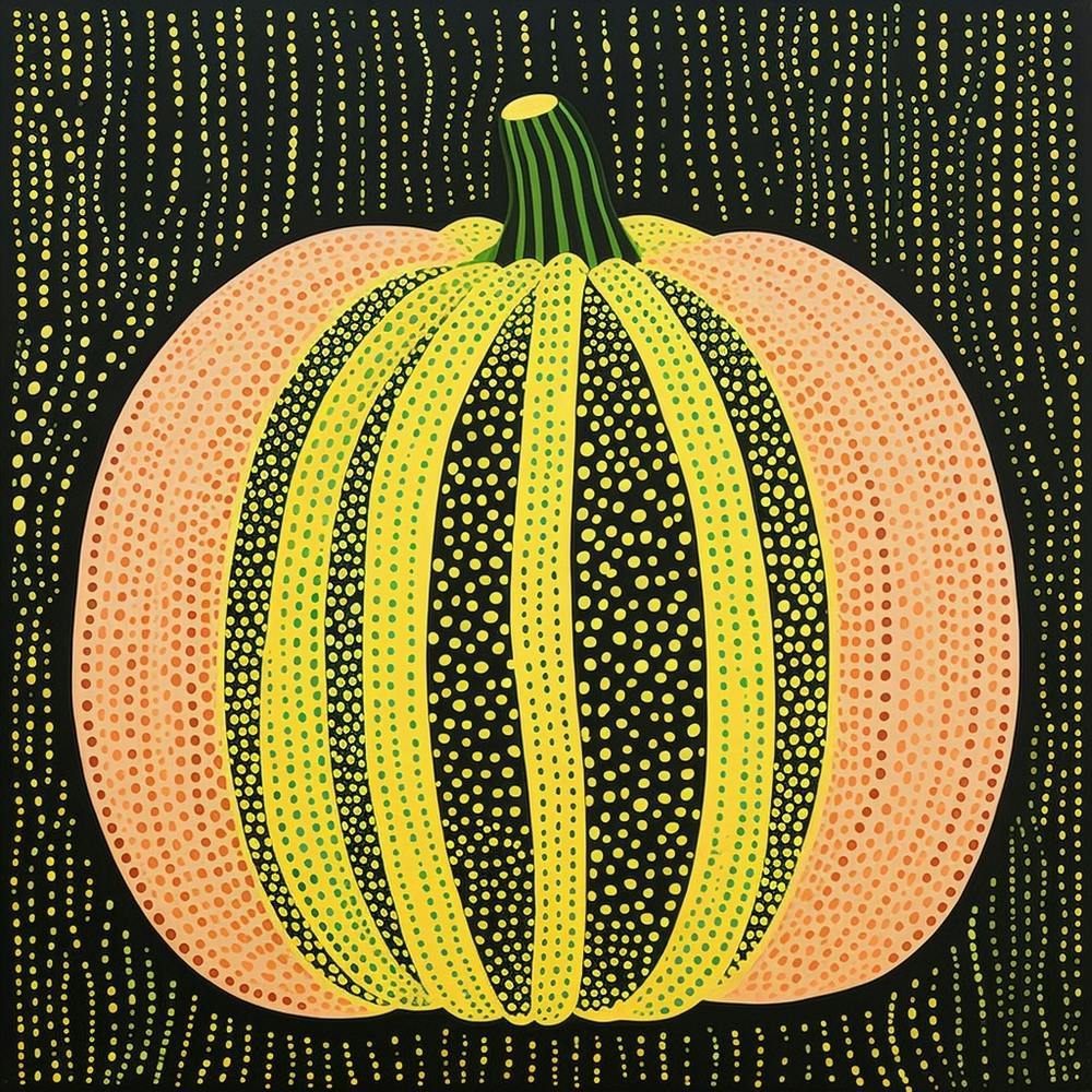 Yayoi Kusama Inspired Pumpkin Green 4