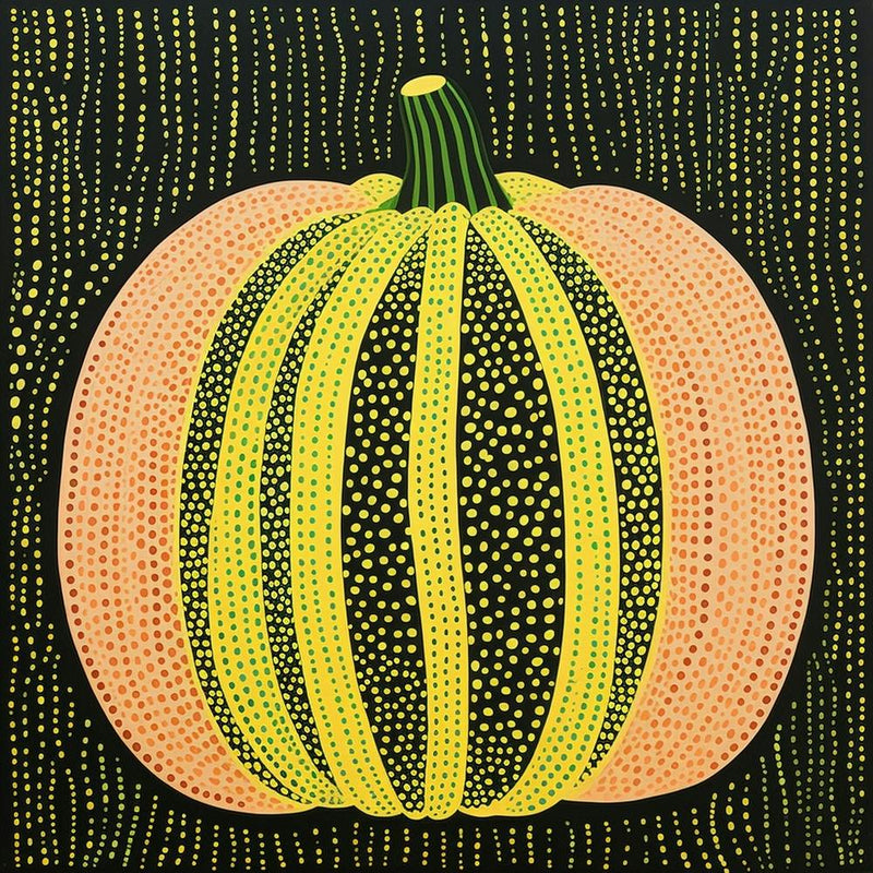 Yayoi Kusama Inspired Pumpkin Green 4