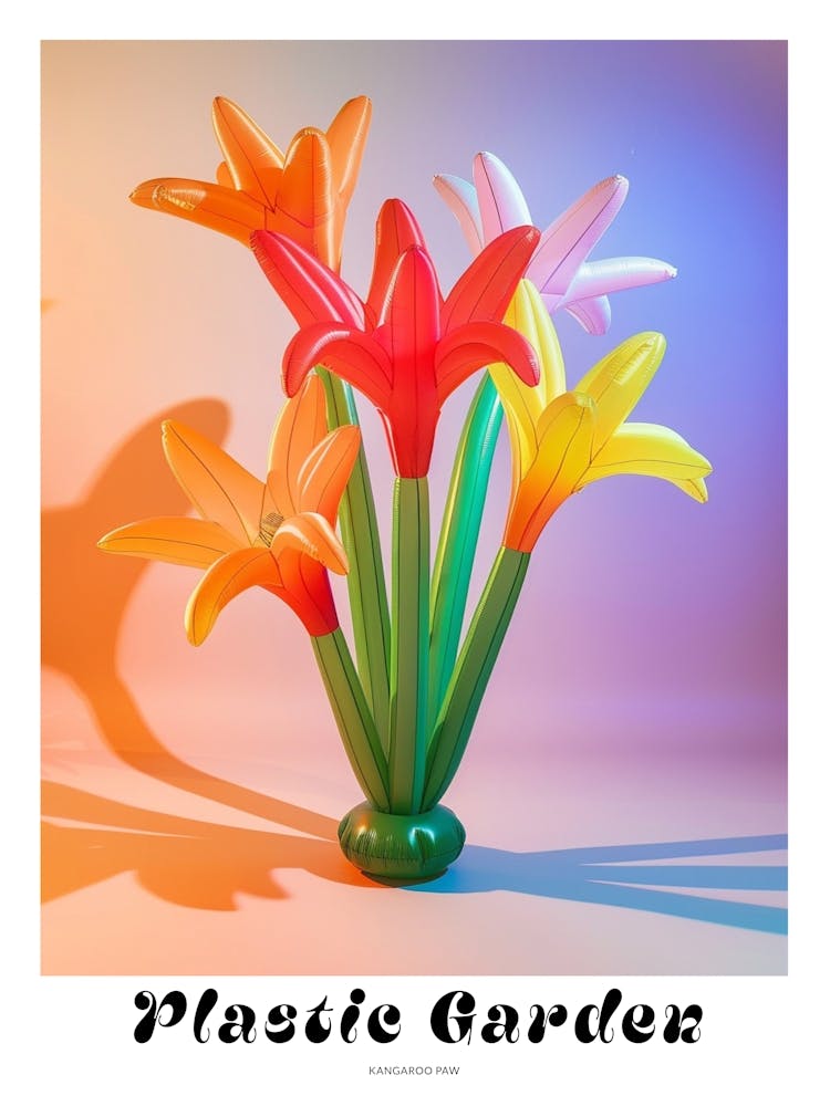 Dreamy Inflatable Flowers Poster Kangaroo Paw 2