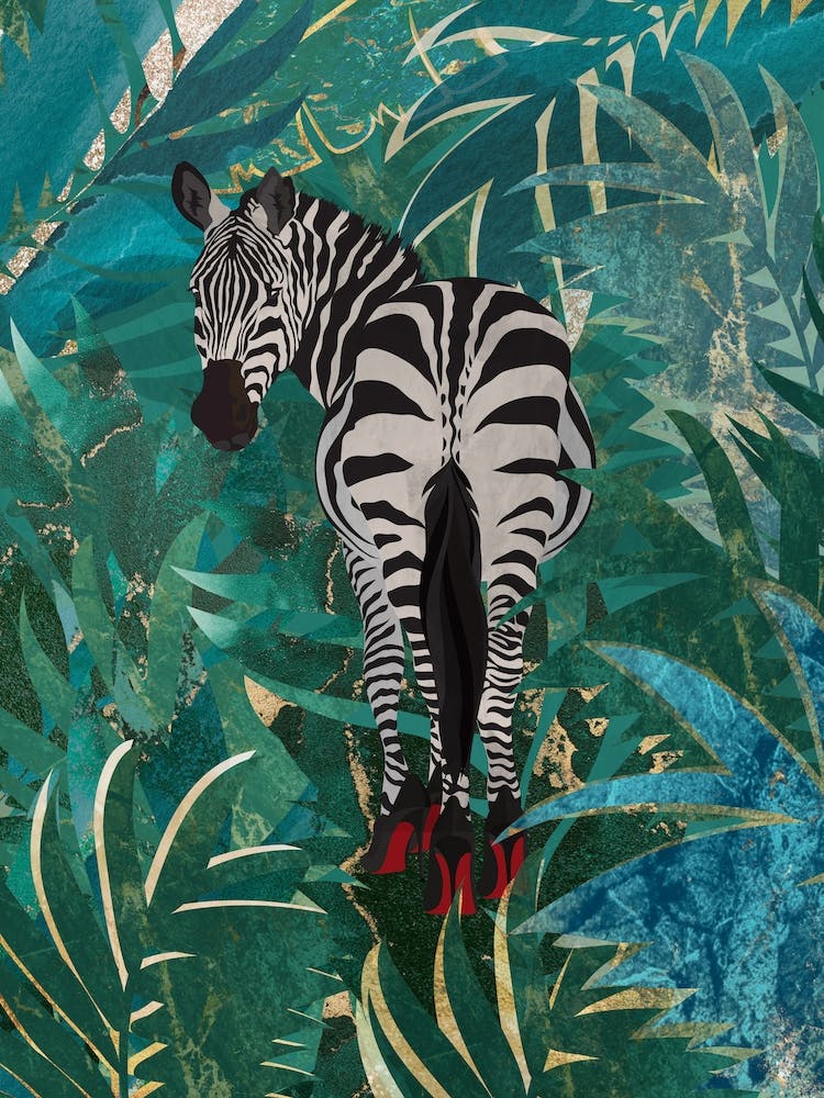 Zebra Jungle In Heels