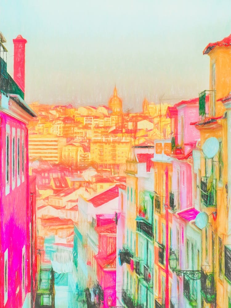Colourful Architecture Of Lisbon