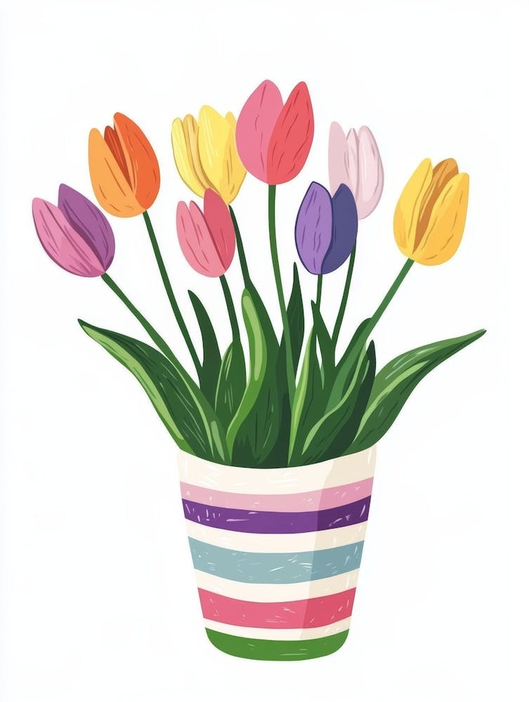 Tulips In A Pot 3