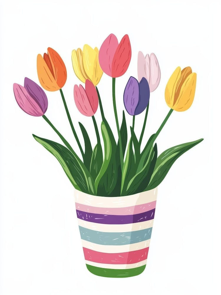 Tulips In A Pot 3