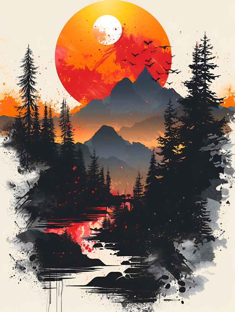 Sunset In The Mountains 21
