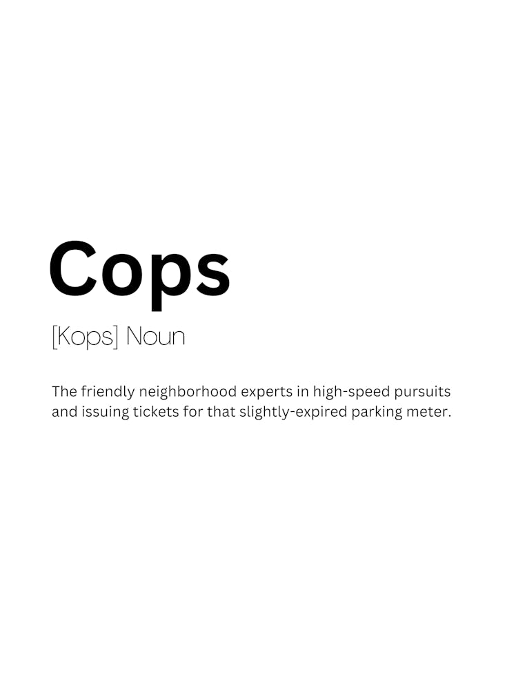 Cops Definition Meaning