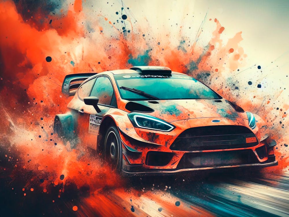 Rally Car Painting 1
