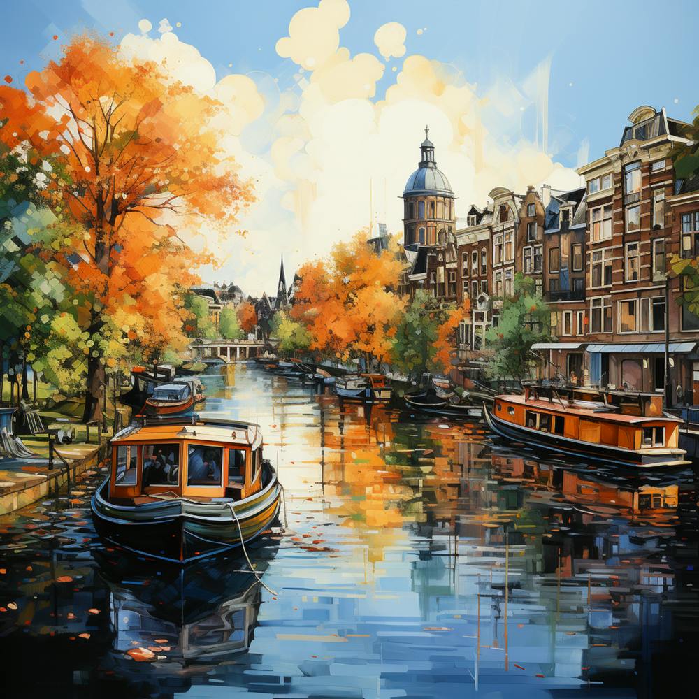 Canal Charisma Aerial Euphoria In Amsterdam