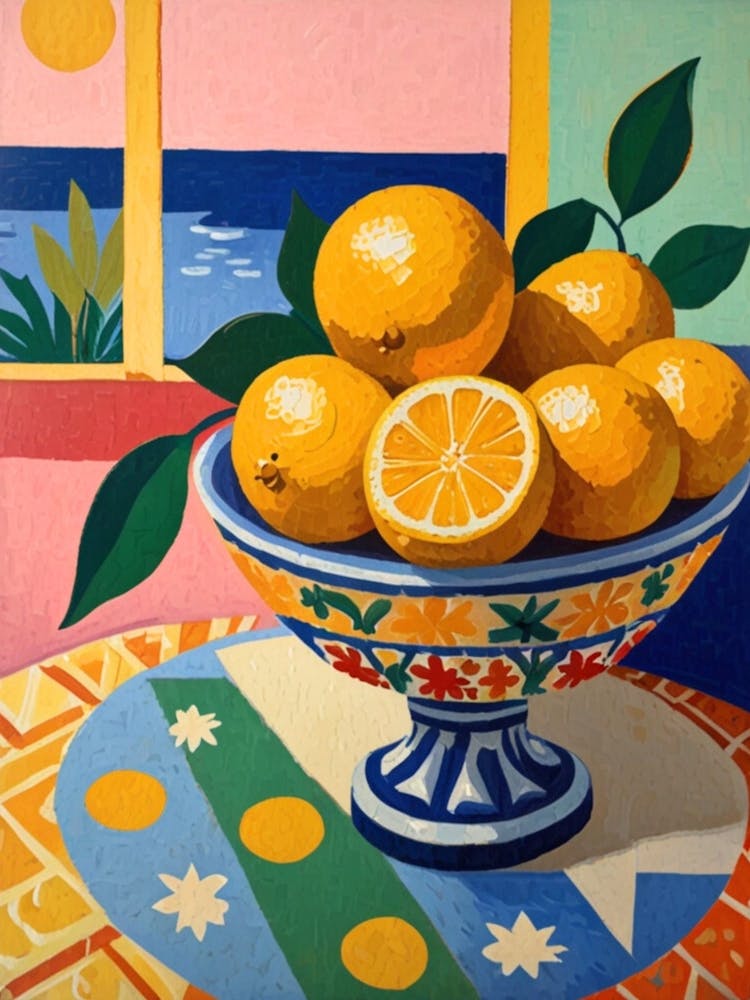 Oranges In A Bowl 3