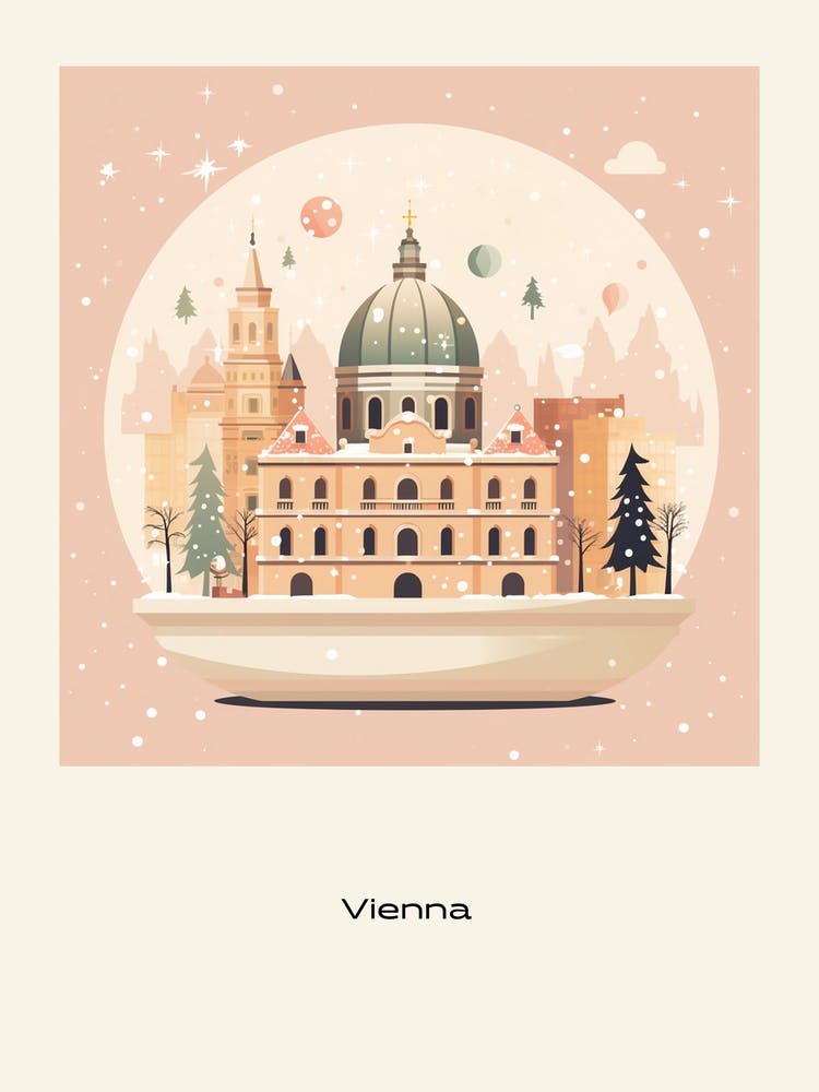 Vienna Austria 2 Snowglobe Poster