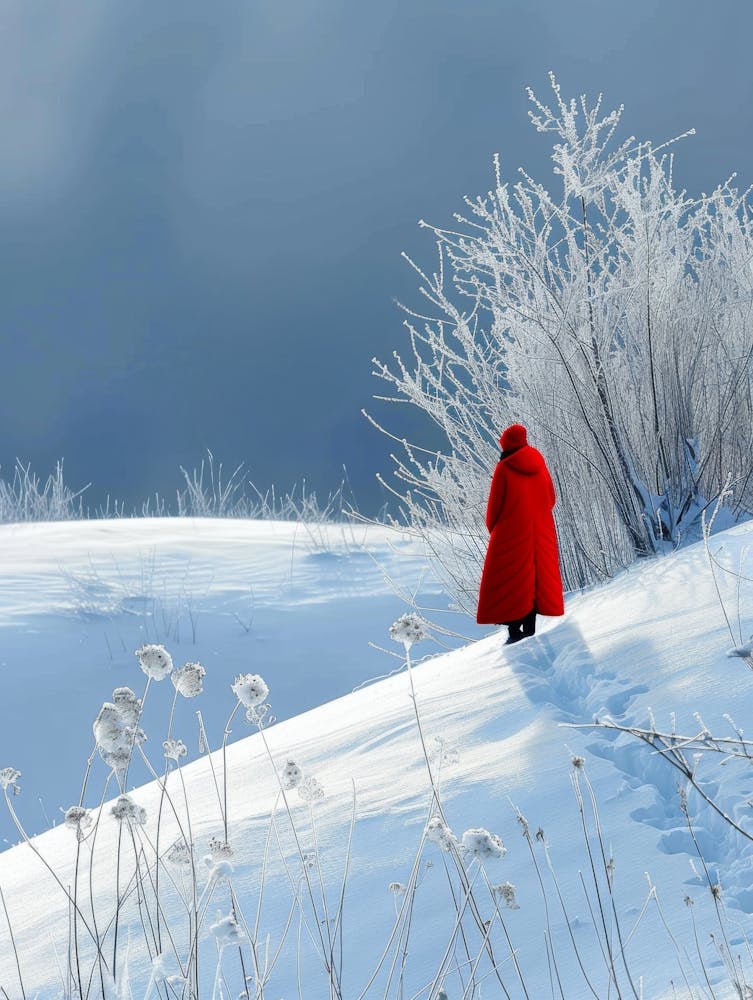 Woman In A Red Coat