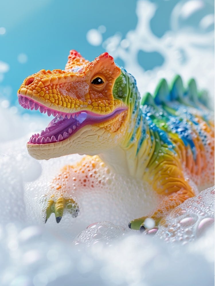 Toy Dinosaur Bubble Bath 2