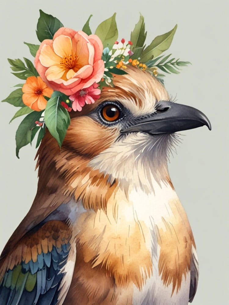 Bird With Flower Crown 4