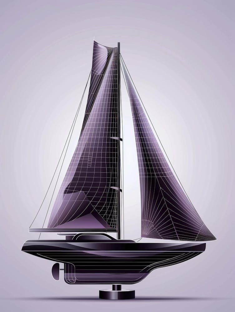 3d Rendering Of A Sailboat