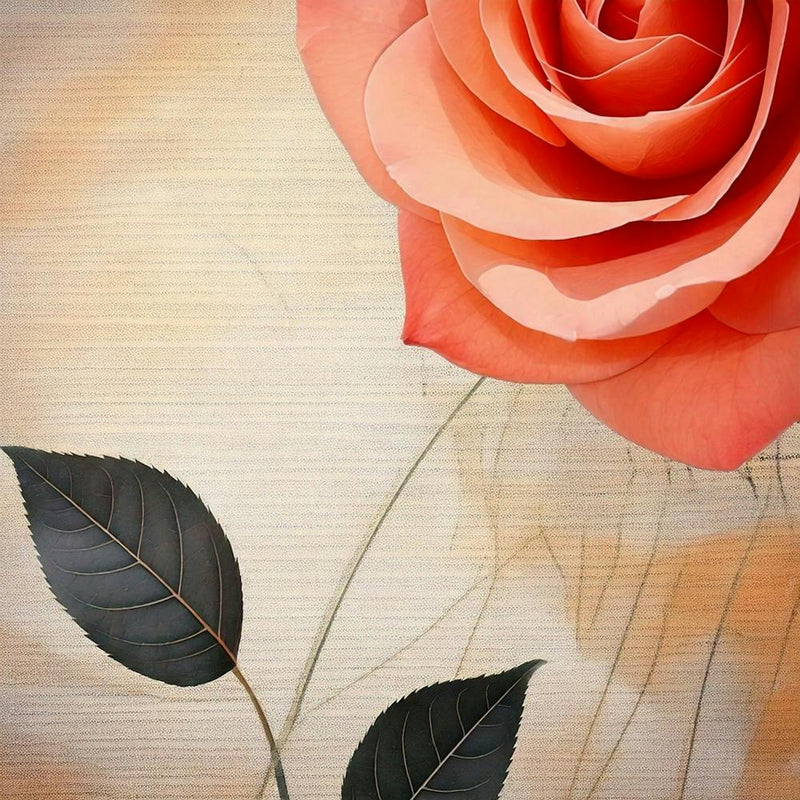 Rose With Leaves