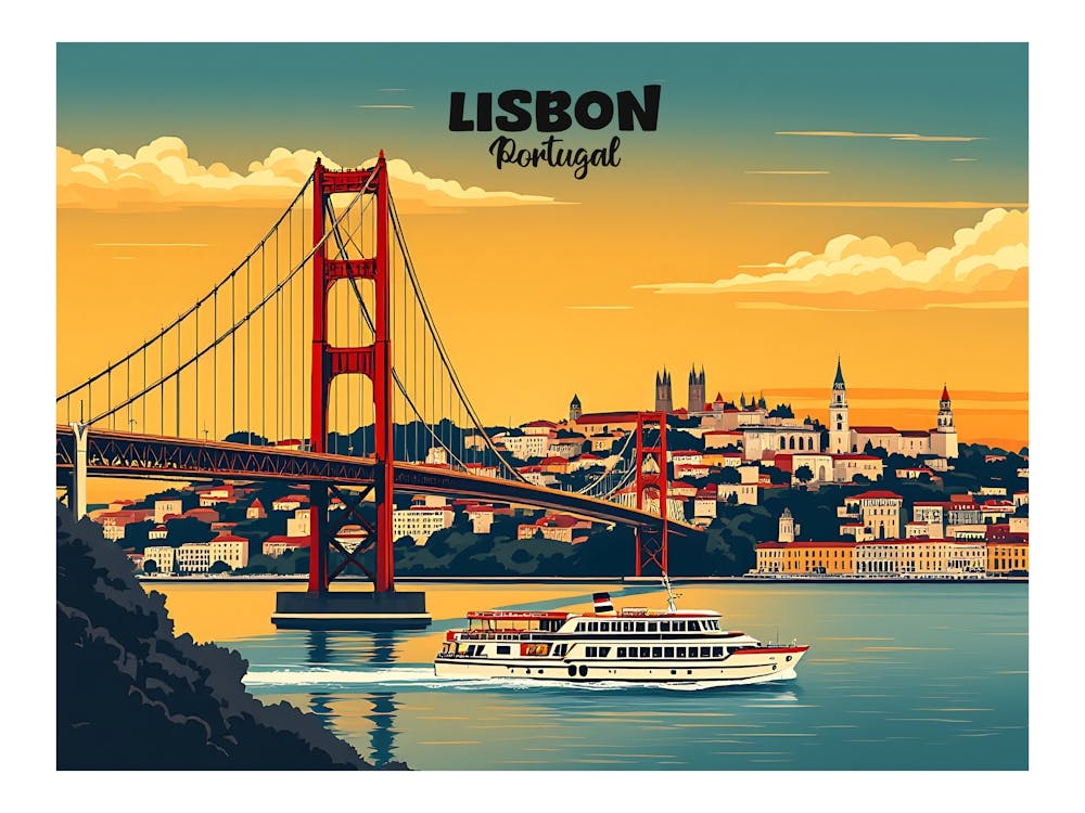 Lissabon Portugal Vintage-Reise V 10