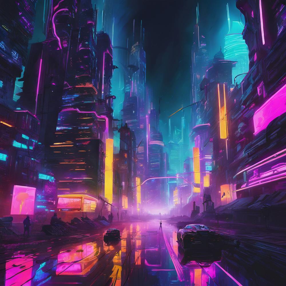 Futuristic Neon City
