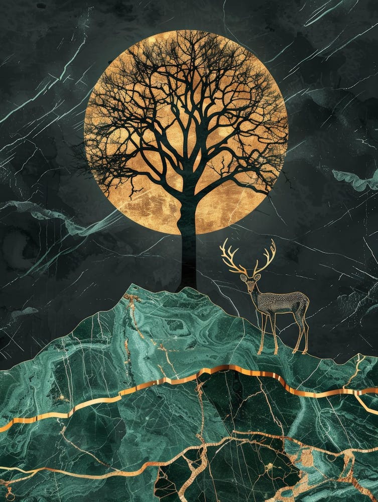 Moonlight Deer