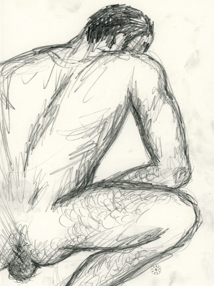 Male Nude From Behind