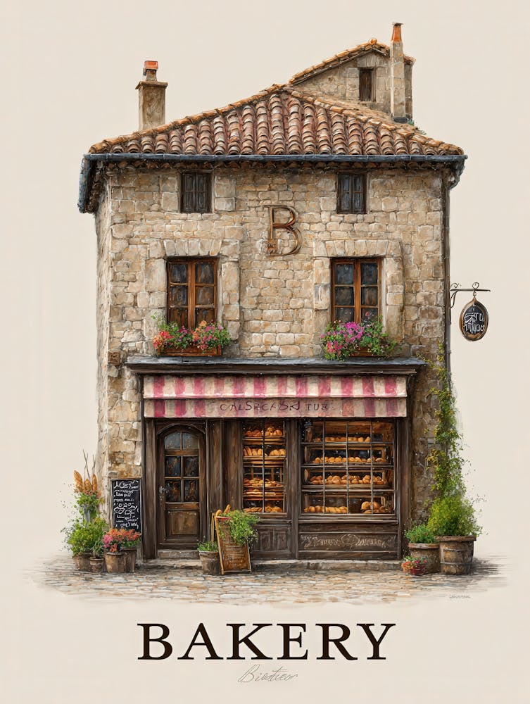 Aihrgdesign A Vintage Style Bakery Storefront In A Small Euro 2588dab4 E6b4 4ff5 B986 B8753f13c770 0