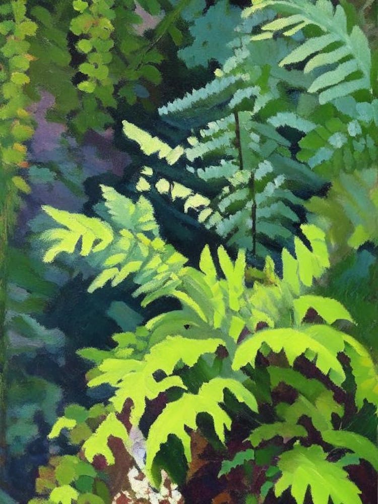 American Maidenhair Fern Cézanne Style