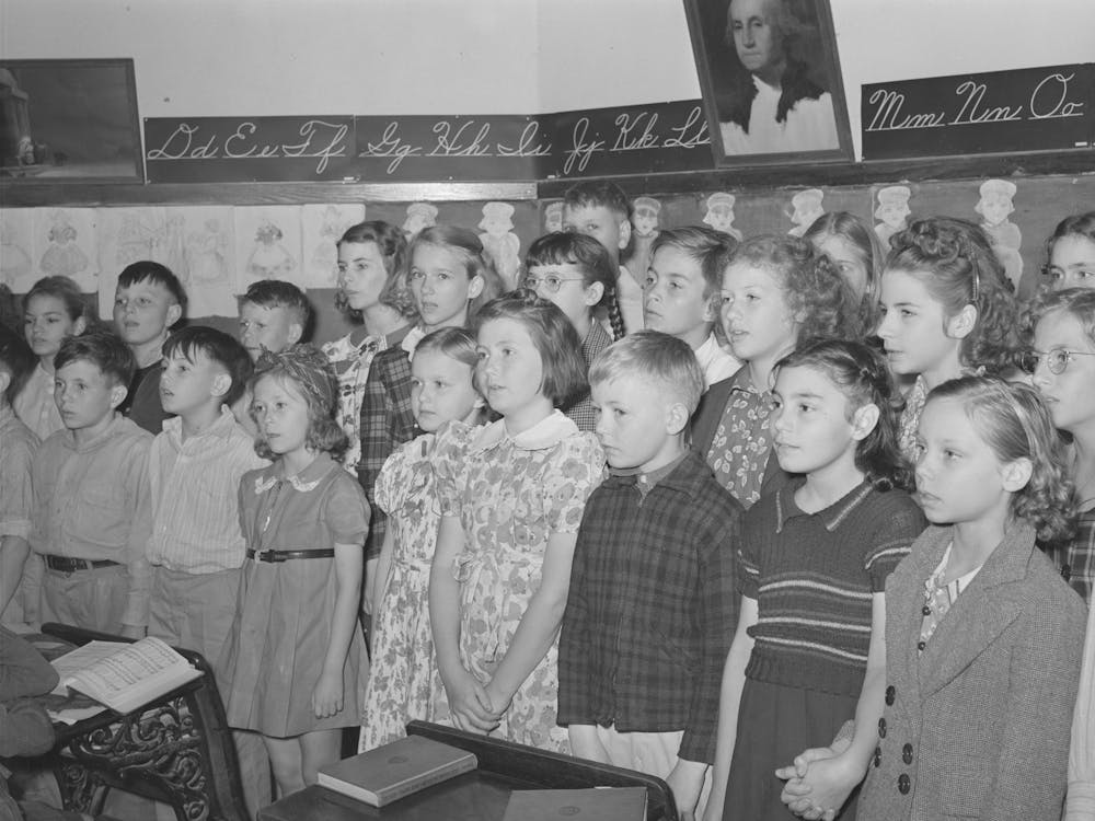 Schoolchildren Singing, San Augustine, Texas By Russell Lee