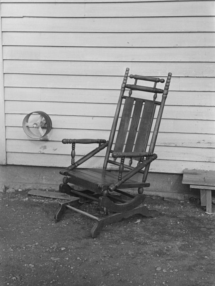 Early American Chair On Farm Of Fred Rowe, South Of Estherville, Iowa By Russell Lee