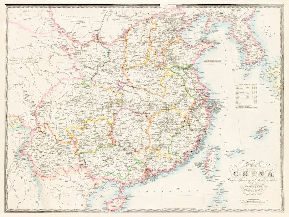 Map Of China (1848)