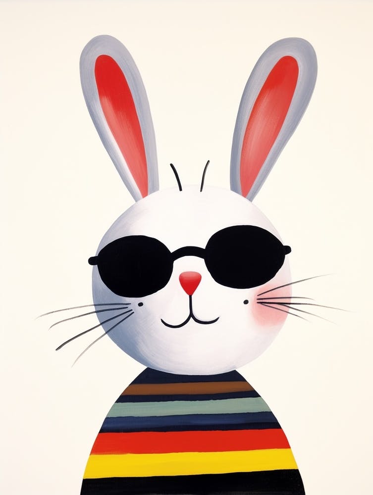 Little Rabbit 1 Wearing Sunglasses