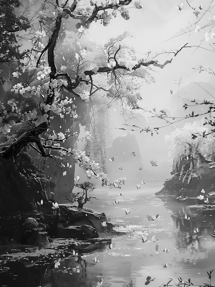 Black And White Painting 17