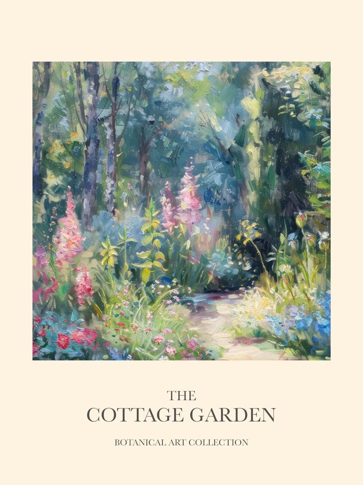 Cottage Garden Poster Enchanted Meadow 3