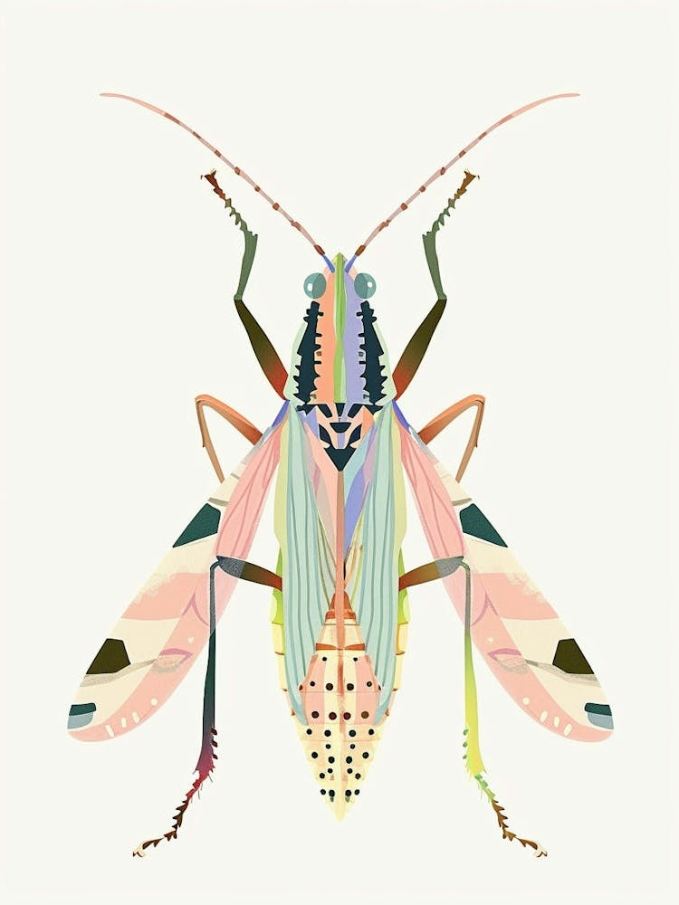 Colourful Insect 4 Illustration