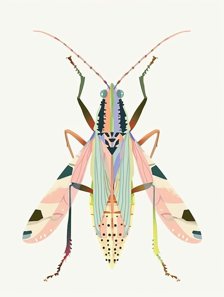 Colourful Insect 4 Illustration