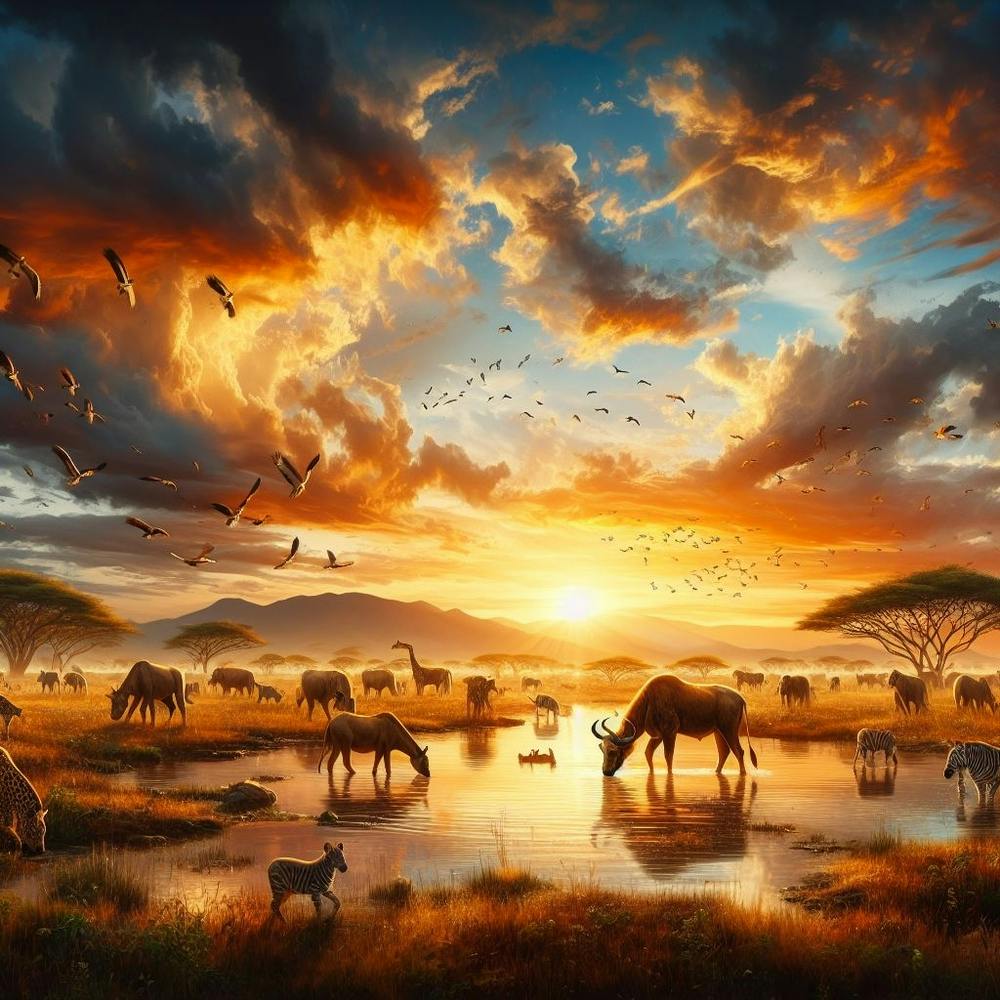 Sunset In The Savannah