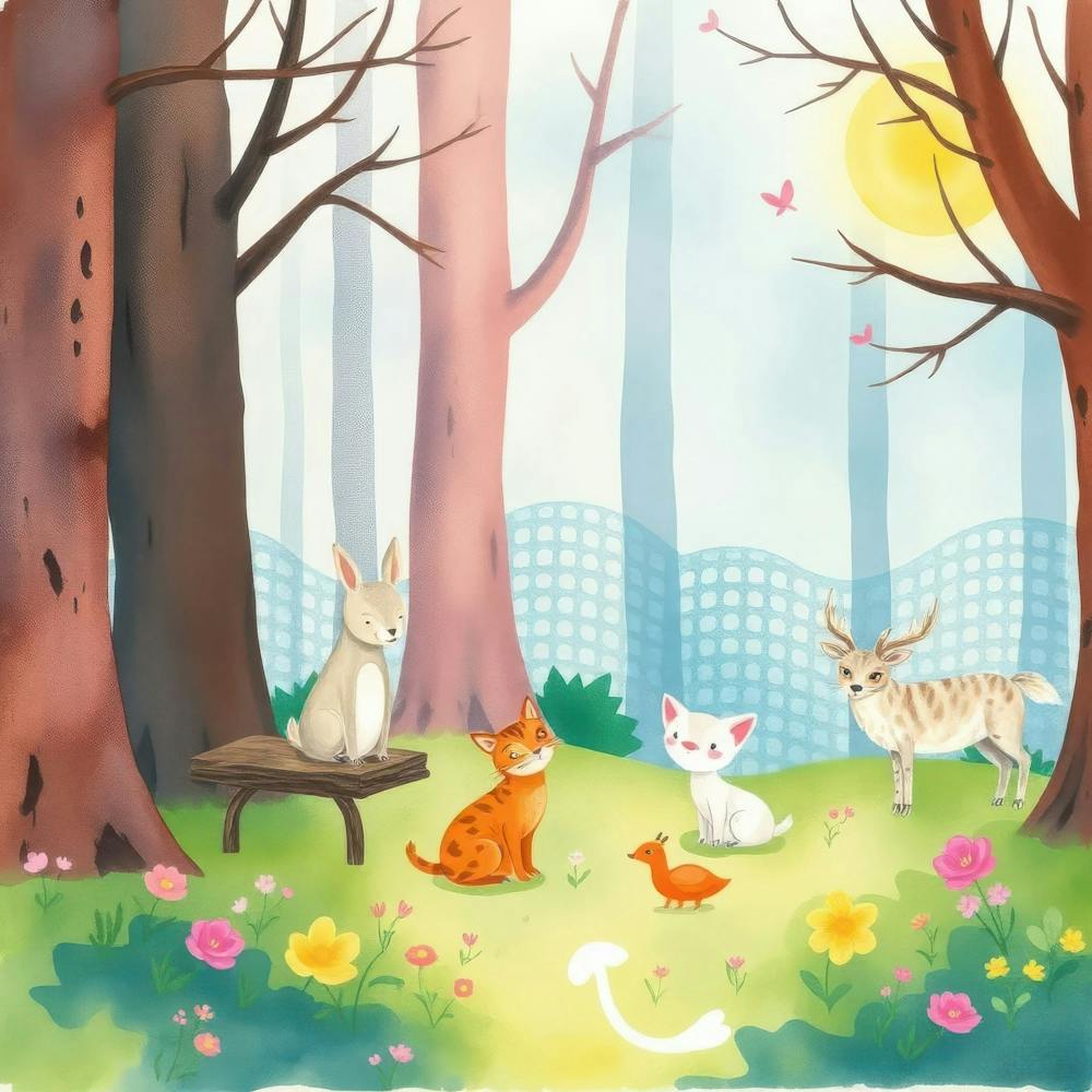 Cat In The Woods 1
