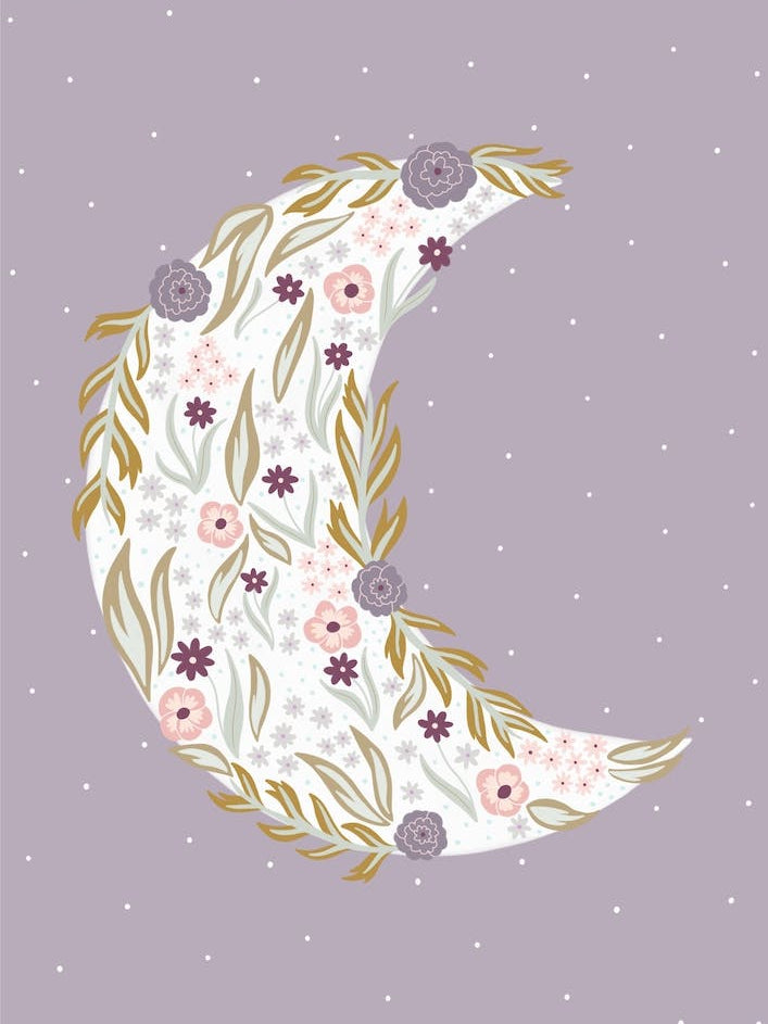 Lilac Botanical Moon