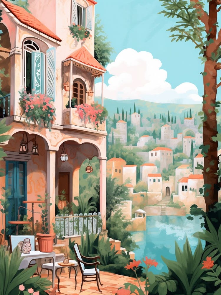 Byblos Lebanon 2 Illustration