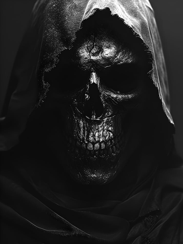 Black And White Skull 2