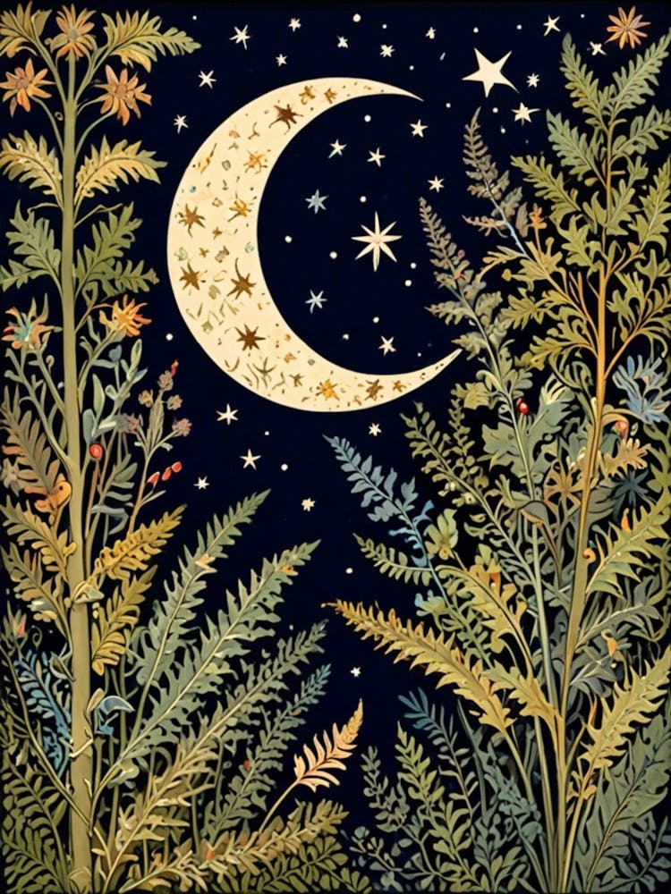 William Morris Moon And Stars 10
