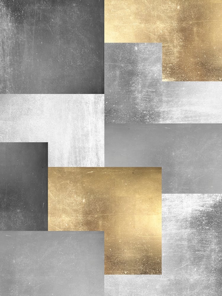 Metal and gold geometry 10