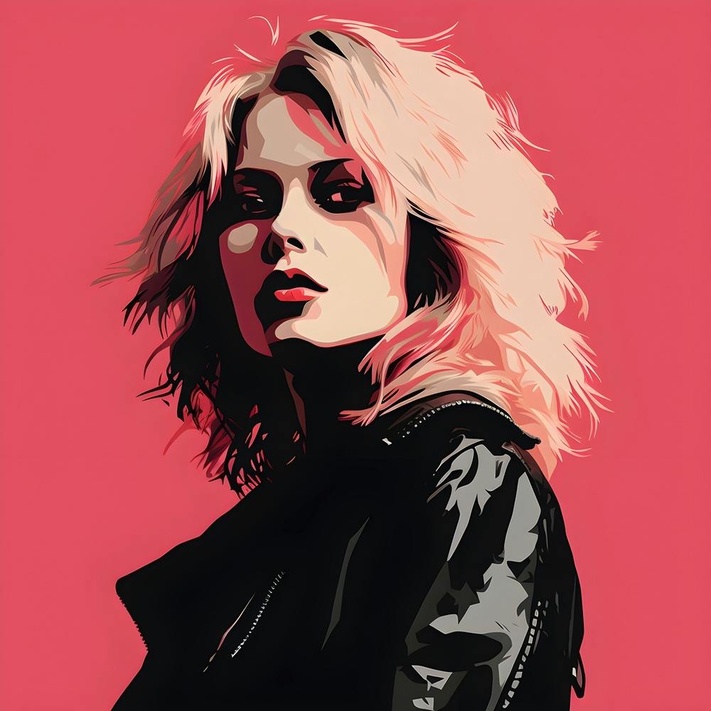 Punk Woman In Pink And Black 8