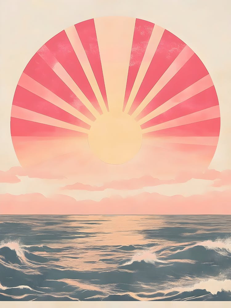 Sunset Over The Ocean 2