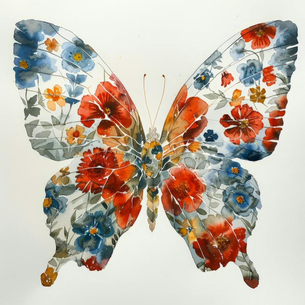 Butterfly With Flowers 8