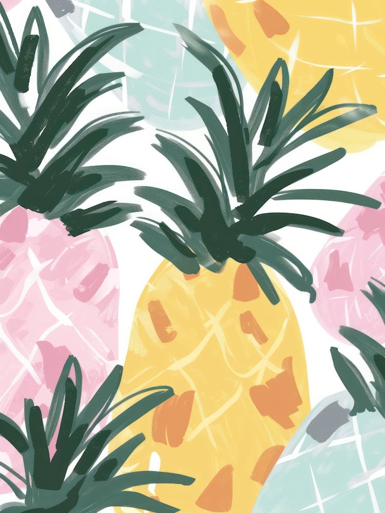 Ananas Nahaufnahme Illustration 2