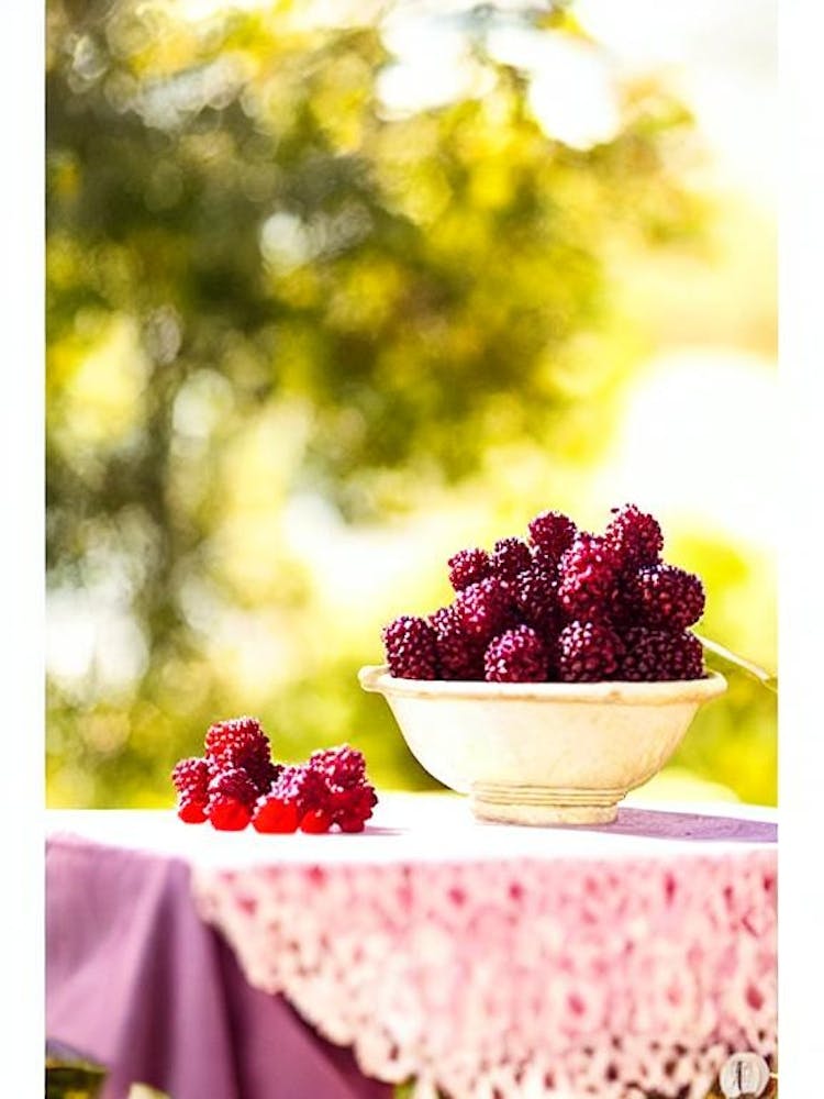 Marionberry Italian Watercolour fruit