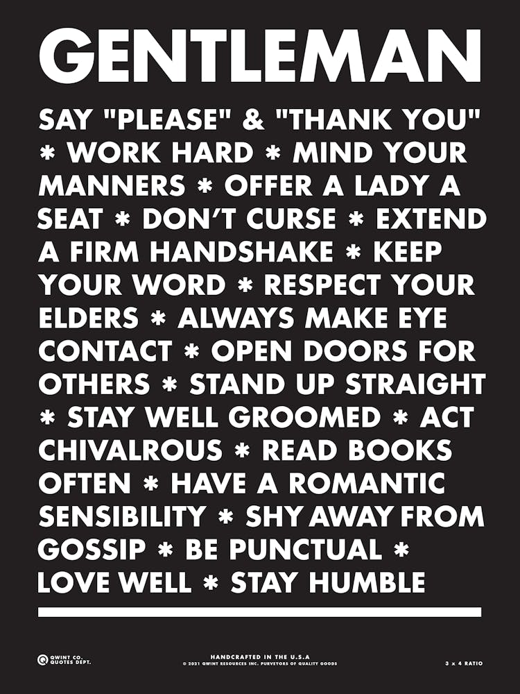 A Gentlemens Guide